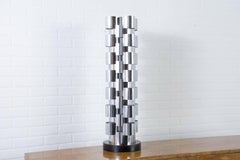 C. Jere Chrome Tower Lamp, 1970s