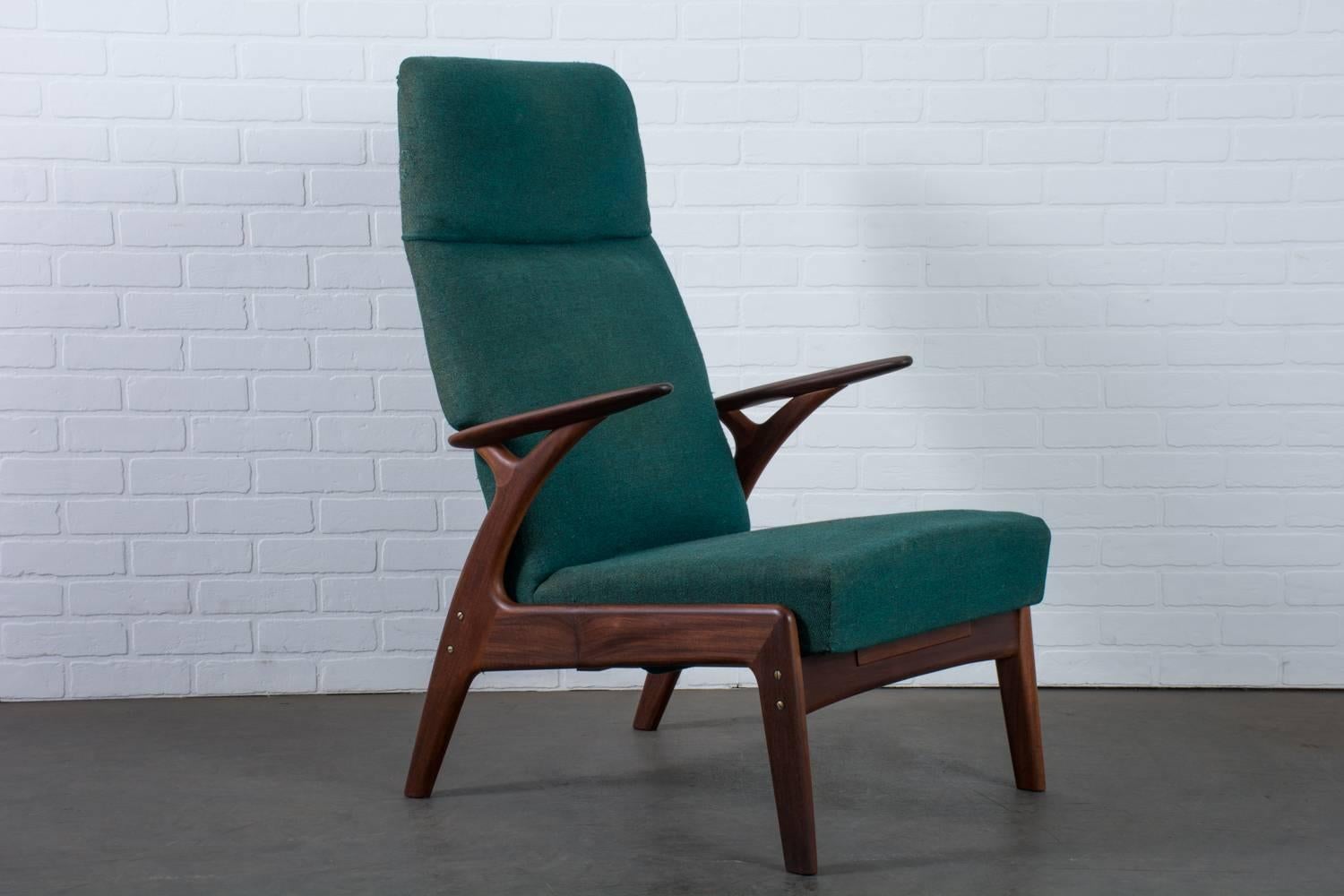 Scandinavian Modern Christian Sorensen Teak Recliner, Denmark, 1960s 