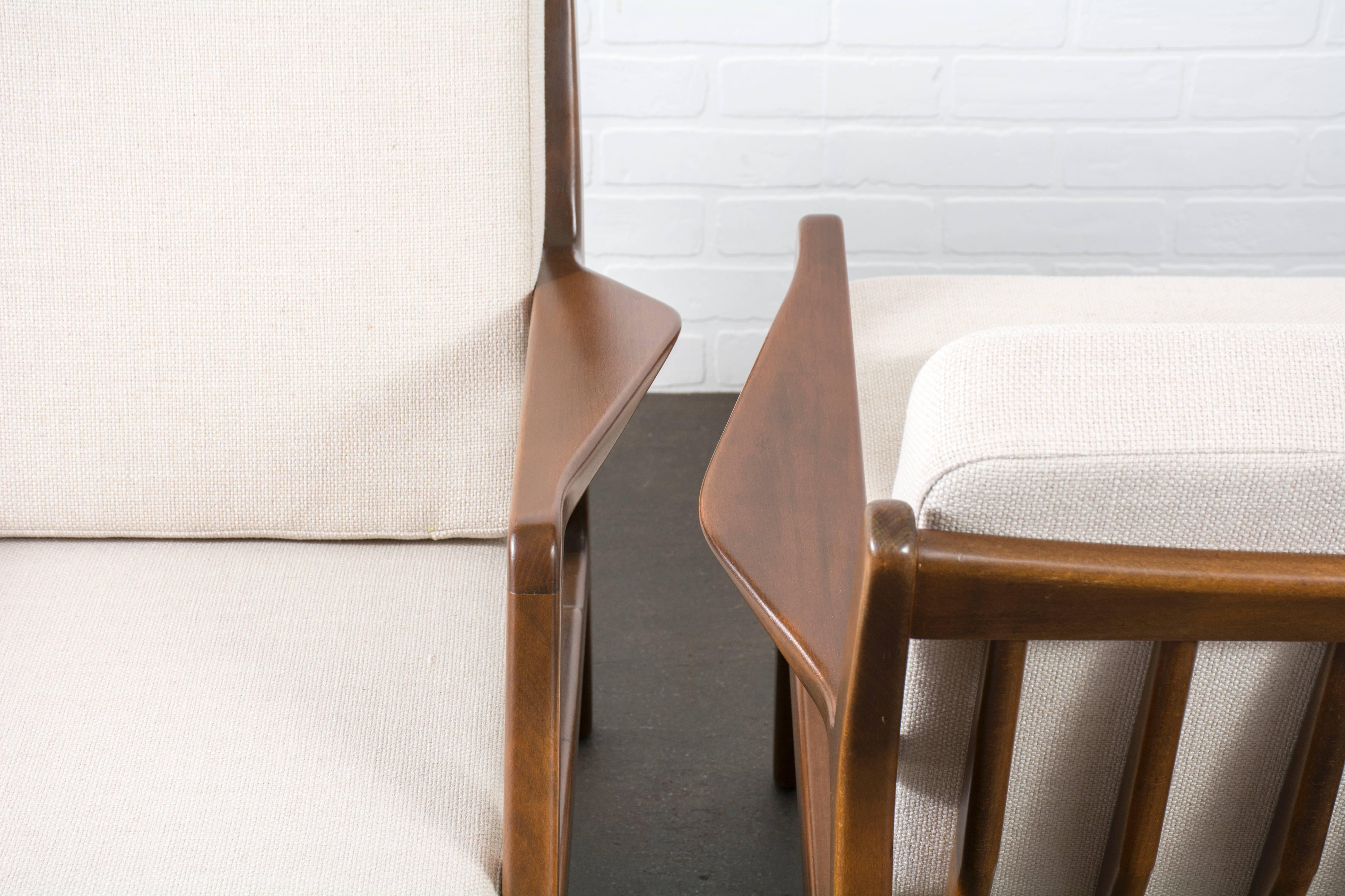 Mid-20th Century Pair of Danish Modern Lounge Chairs by Ib Kofod Larsen
