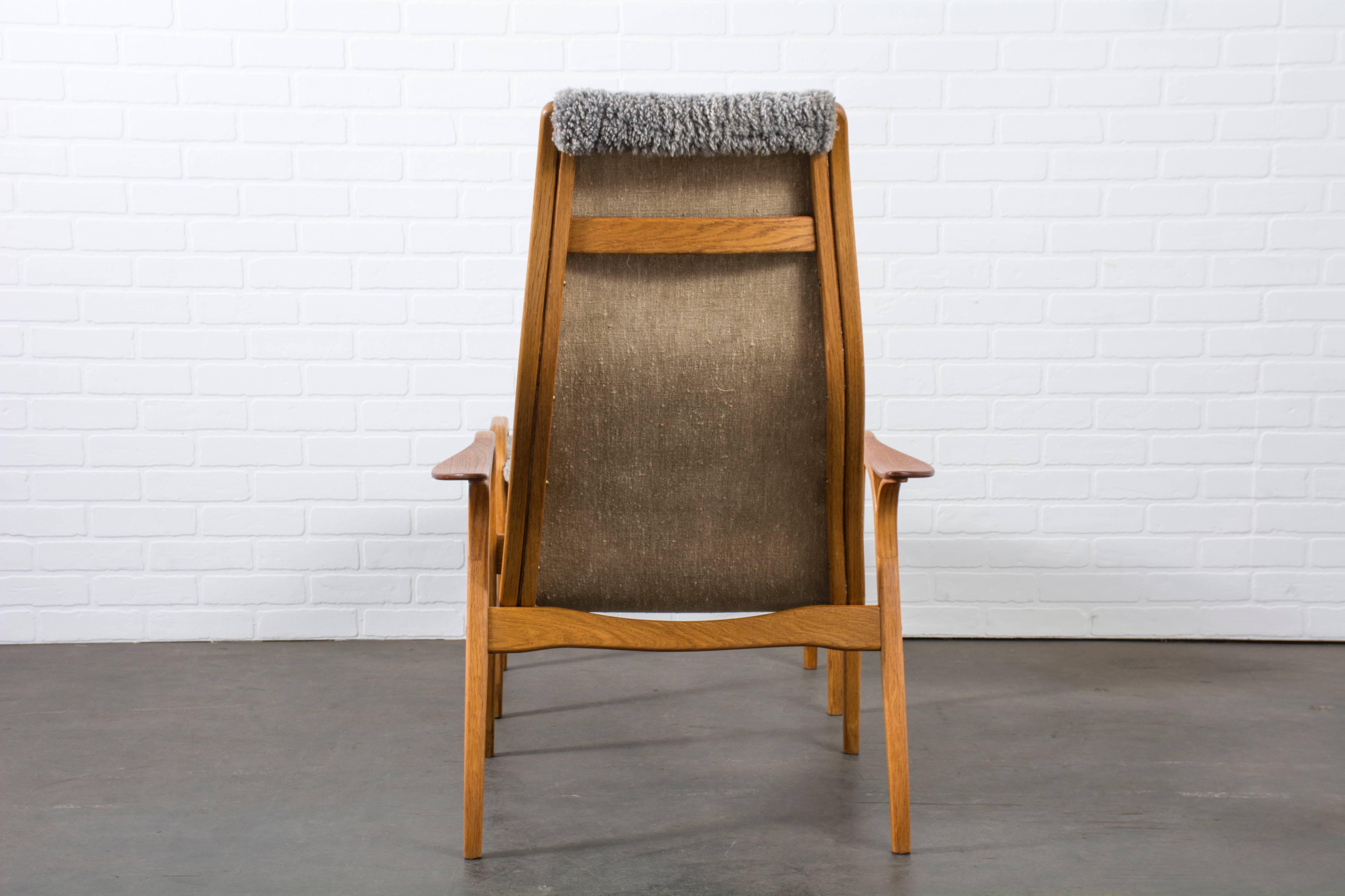 Yngve Ekström Lamino Chair and Ottoman for Swedese Mobler 2