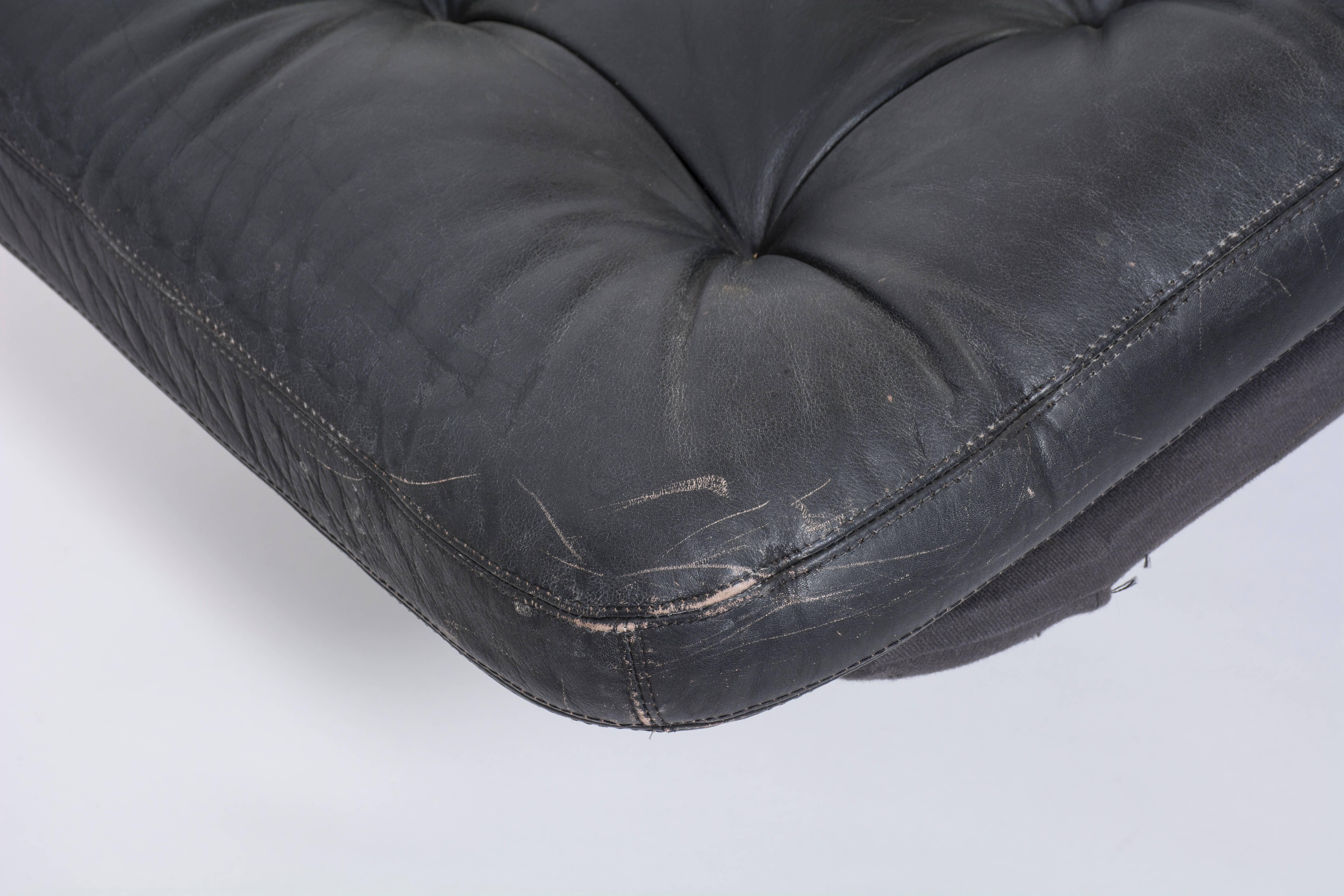 Vintage Mid-Century Leather Chaise by Sam Larsson for DUX 1