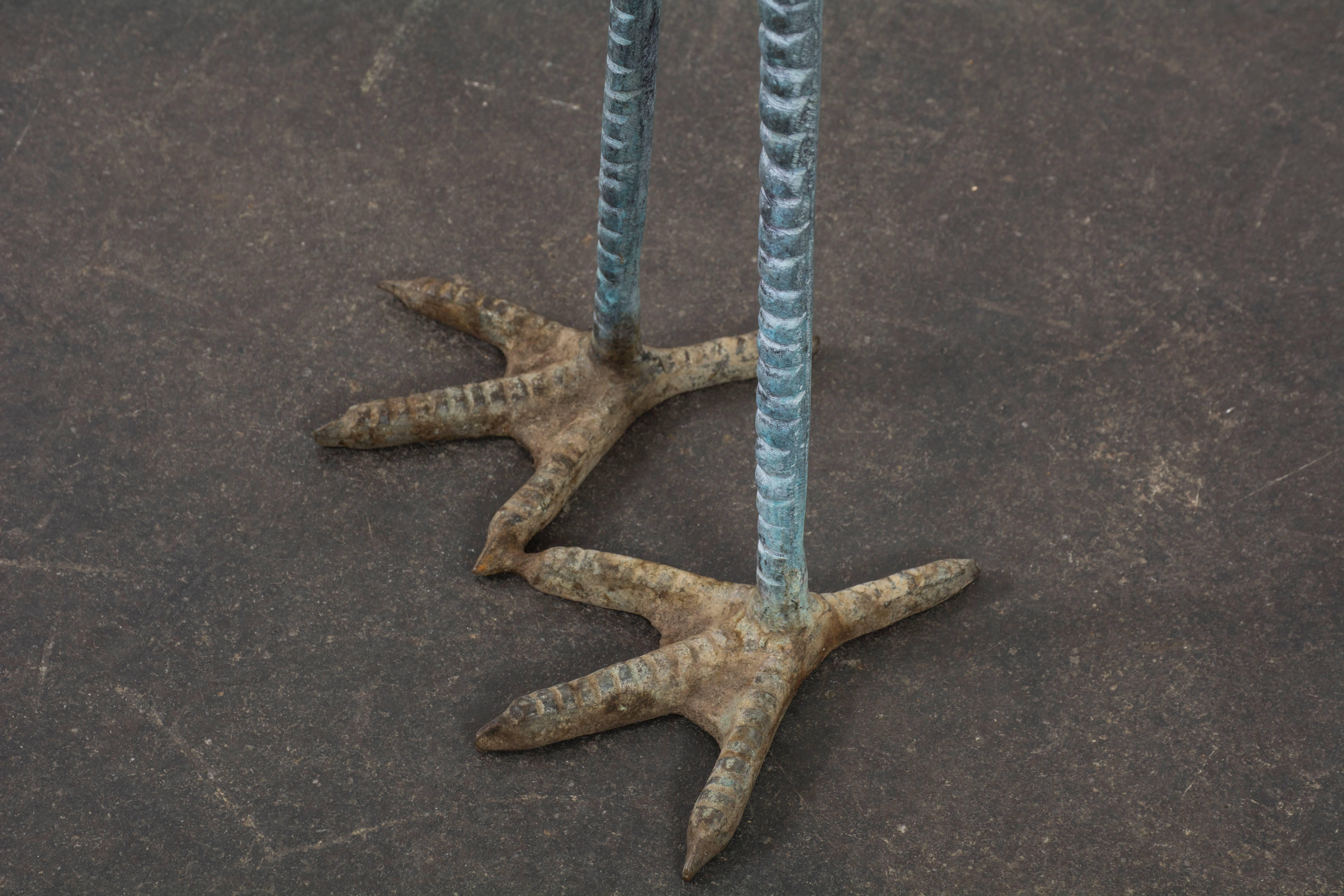Pair of Vintage Bronze Cranes 3