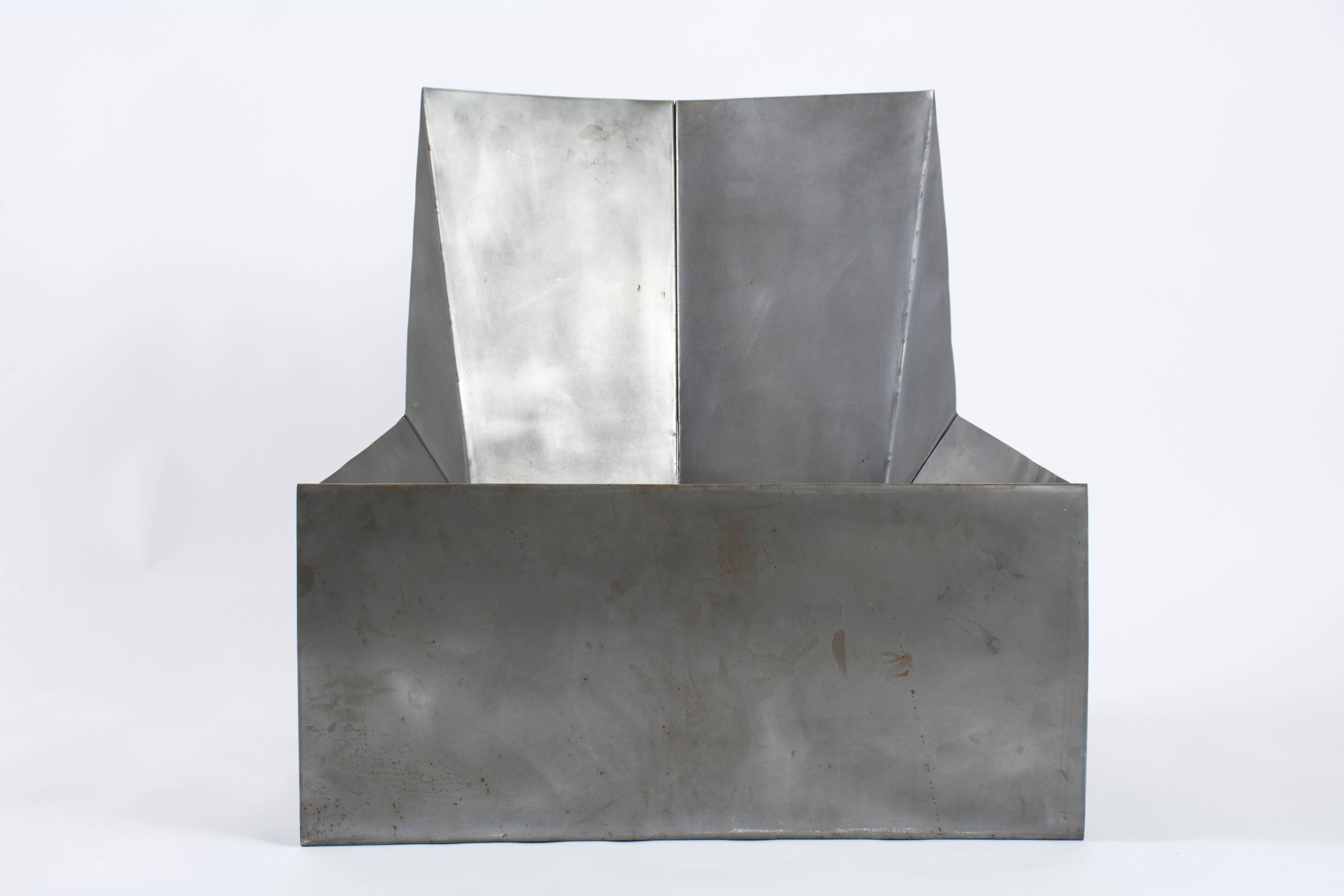 Contemporary Origami Steel Chair by Brian O'Neill