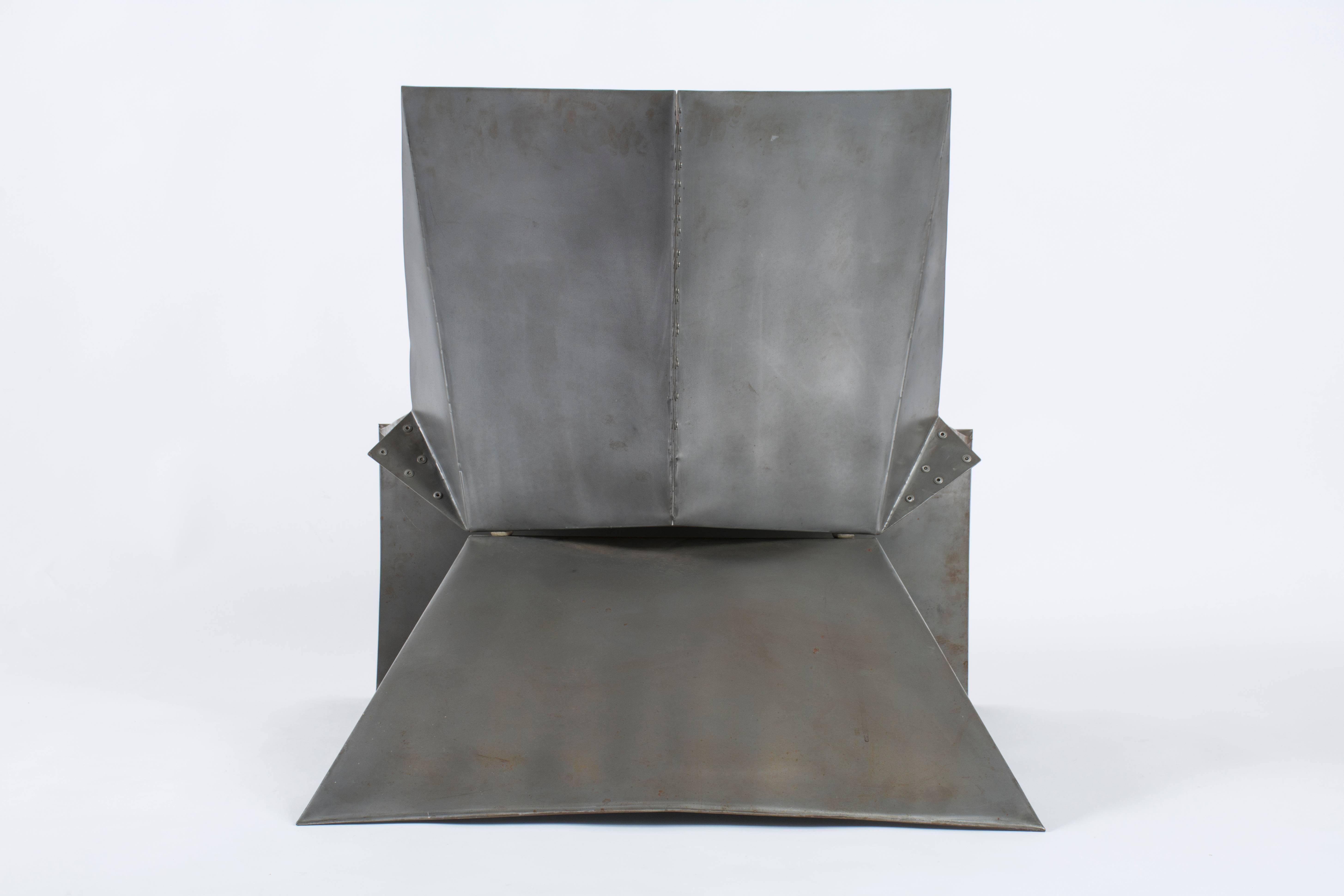 Modern Origami Steel Chair by Brian O'Neill