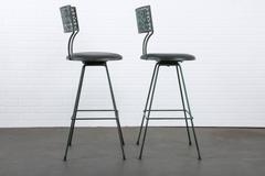 Pair of Vintage Mid-Century Bar Stools
