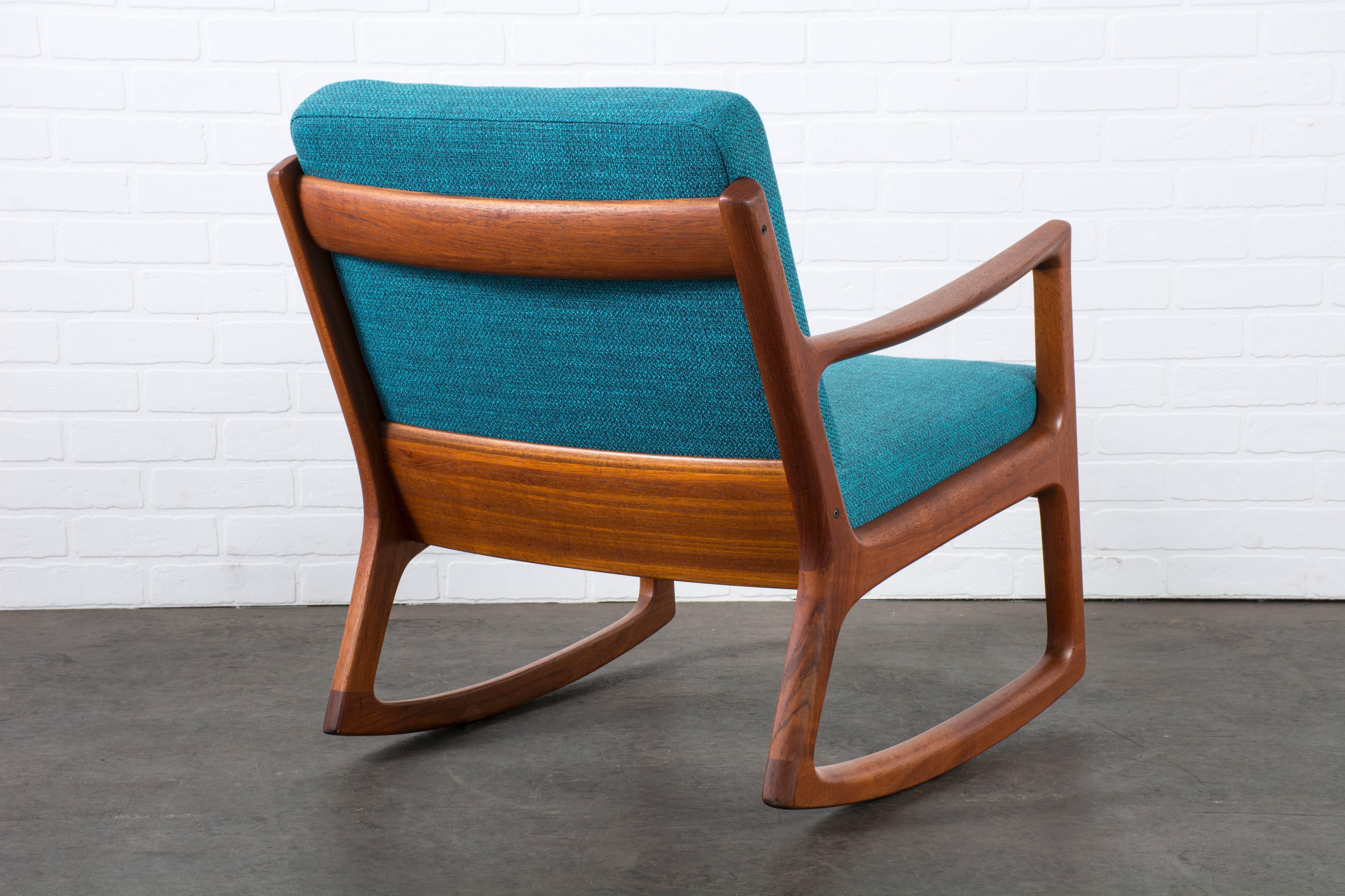 Danish Modern Teak Rocker by Ole Wanscher In Good Condition In San Francisco, CA