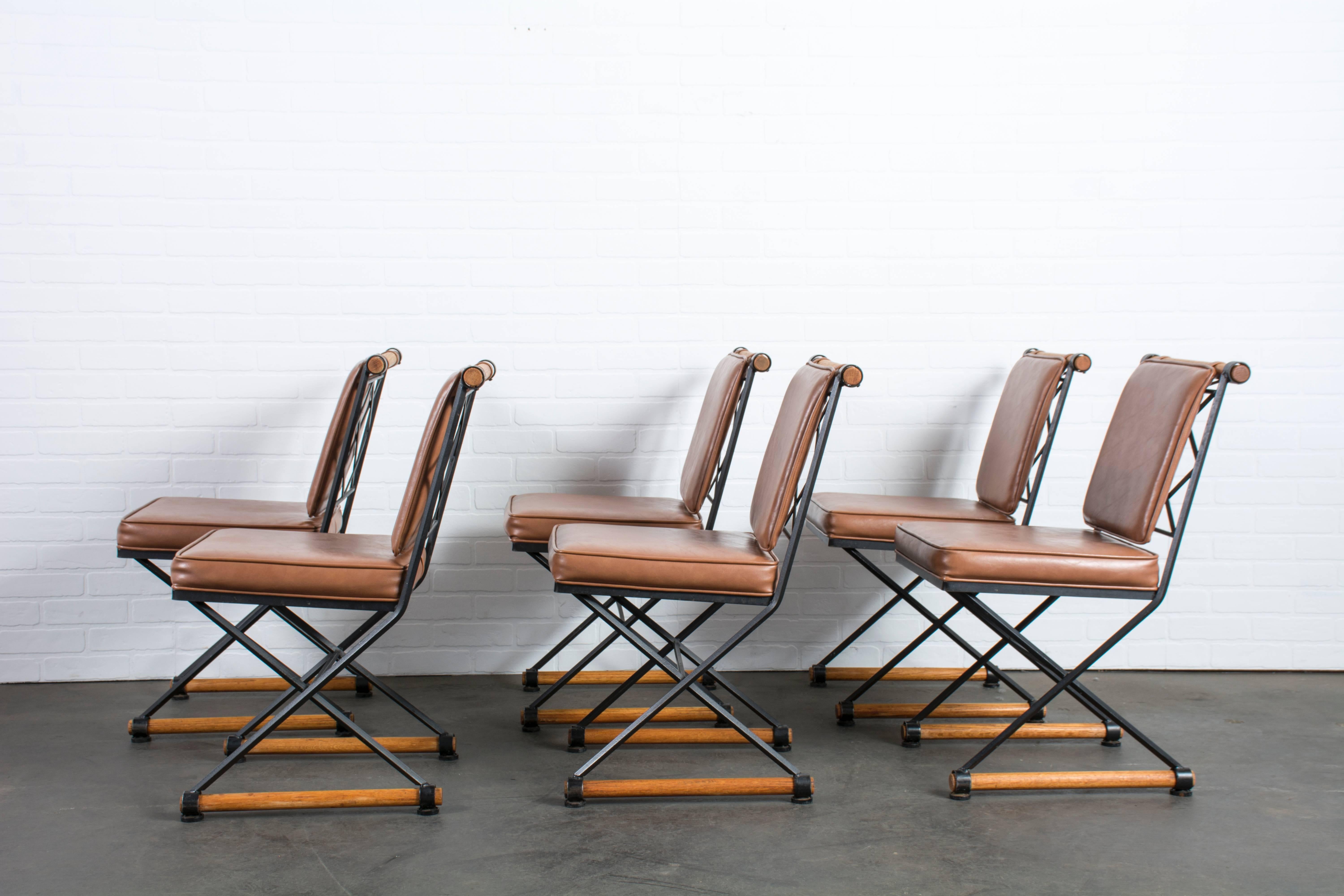 Mid-Century Modern Set of Six Vintage Mid-Century Dining Chairs by Cleo Baldon