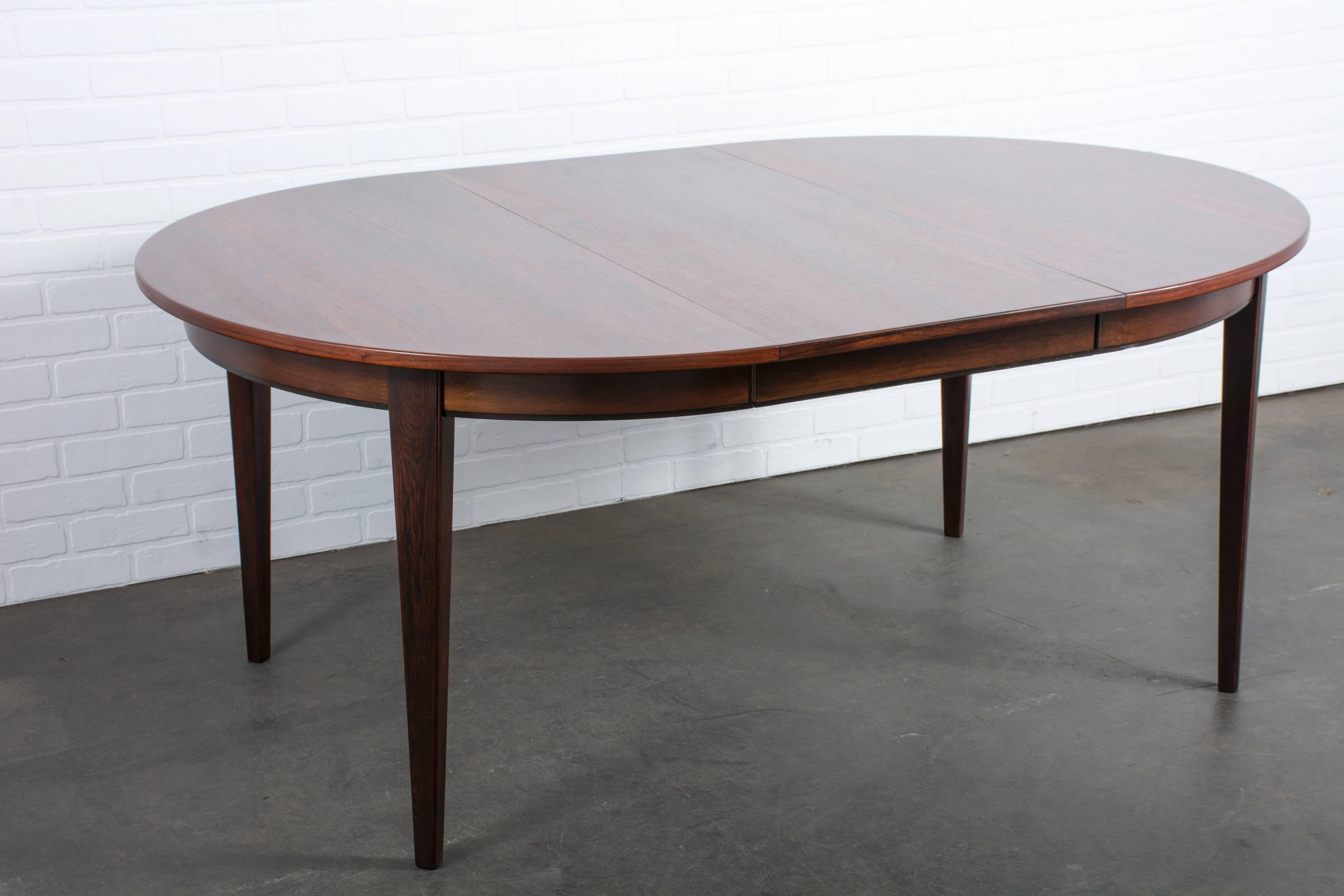 Mid-20th Century Danish Modern Dining Table with Leaves by Gunni Omann