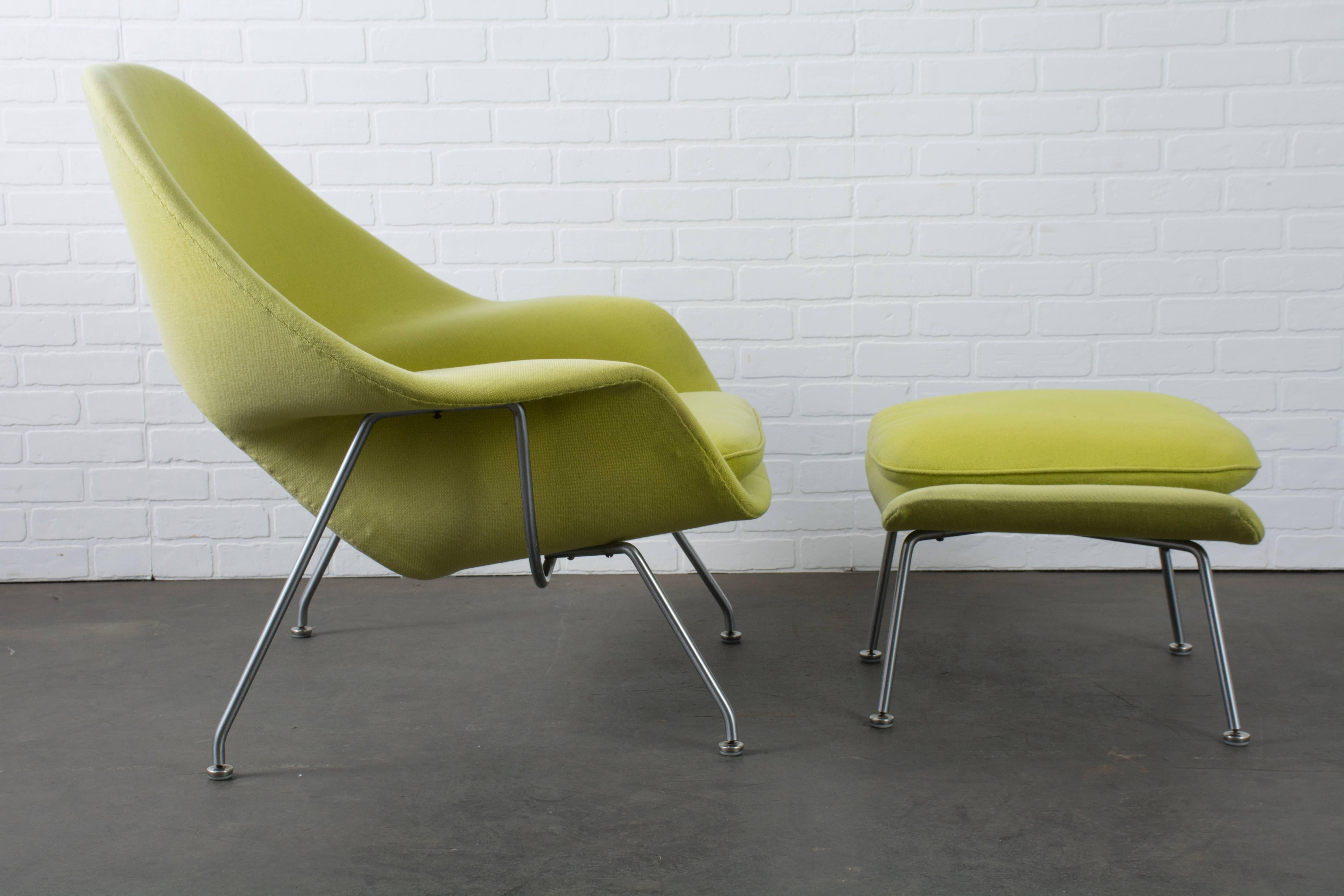 This is a vintage womb chair and ottoman by Eero Saarinen for Knoll.