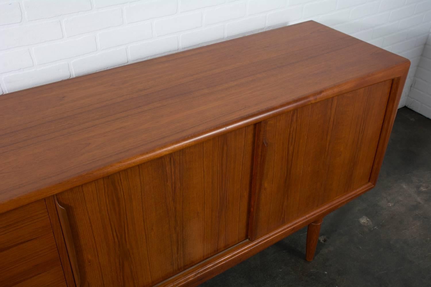 Danish Modern Teak Sideboard by Gunni Omann for Axel Christiansen Odder In Good Condition In San Francisco, CA