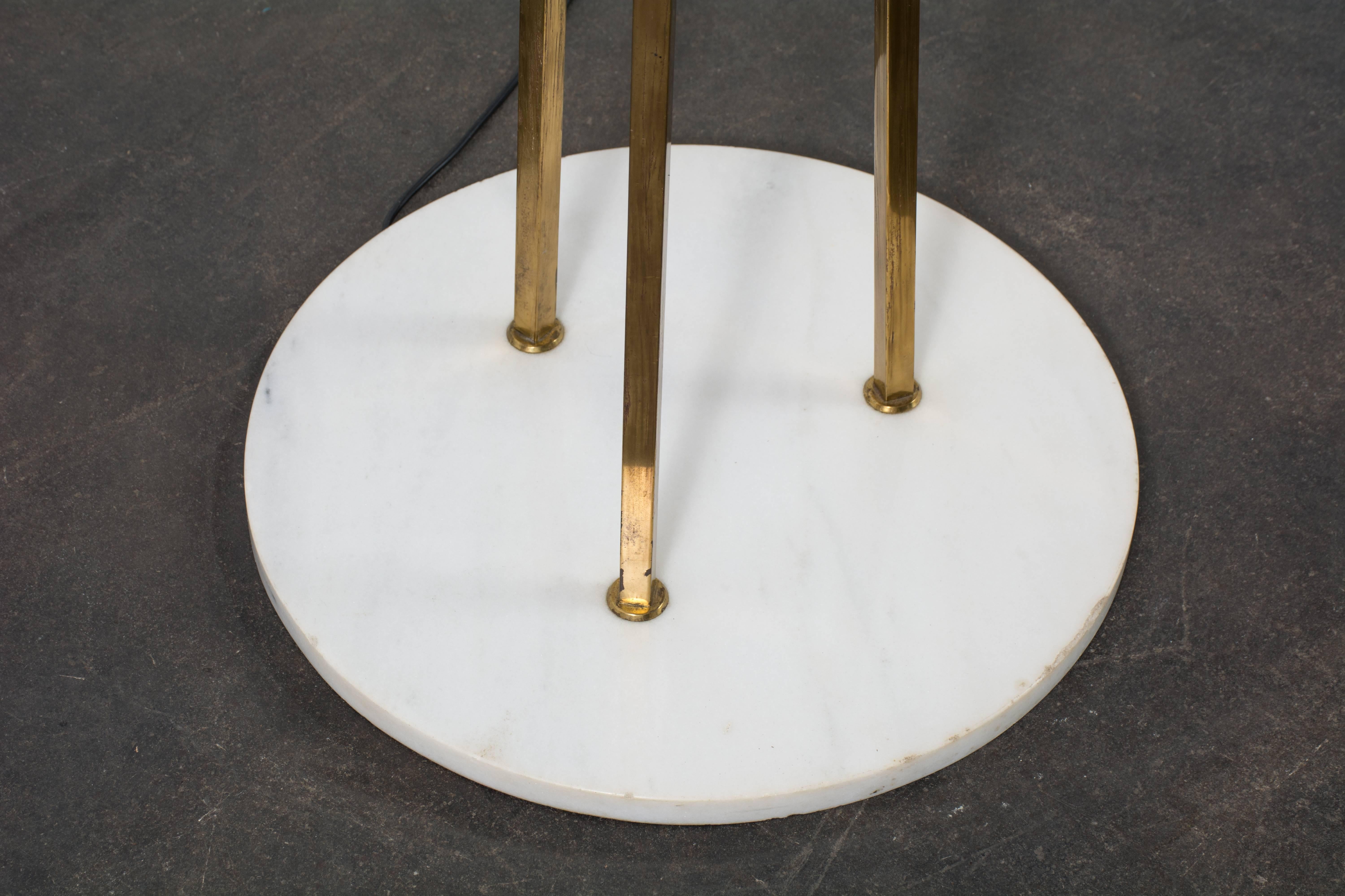 Gaetano Sciolari for Stilnovo Large Brass Floor Lamp, Italy, 1950s In Good Condition In San Francisco, CA