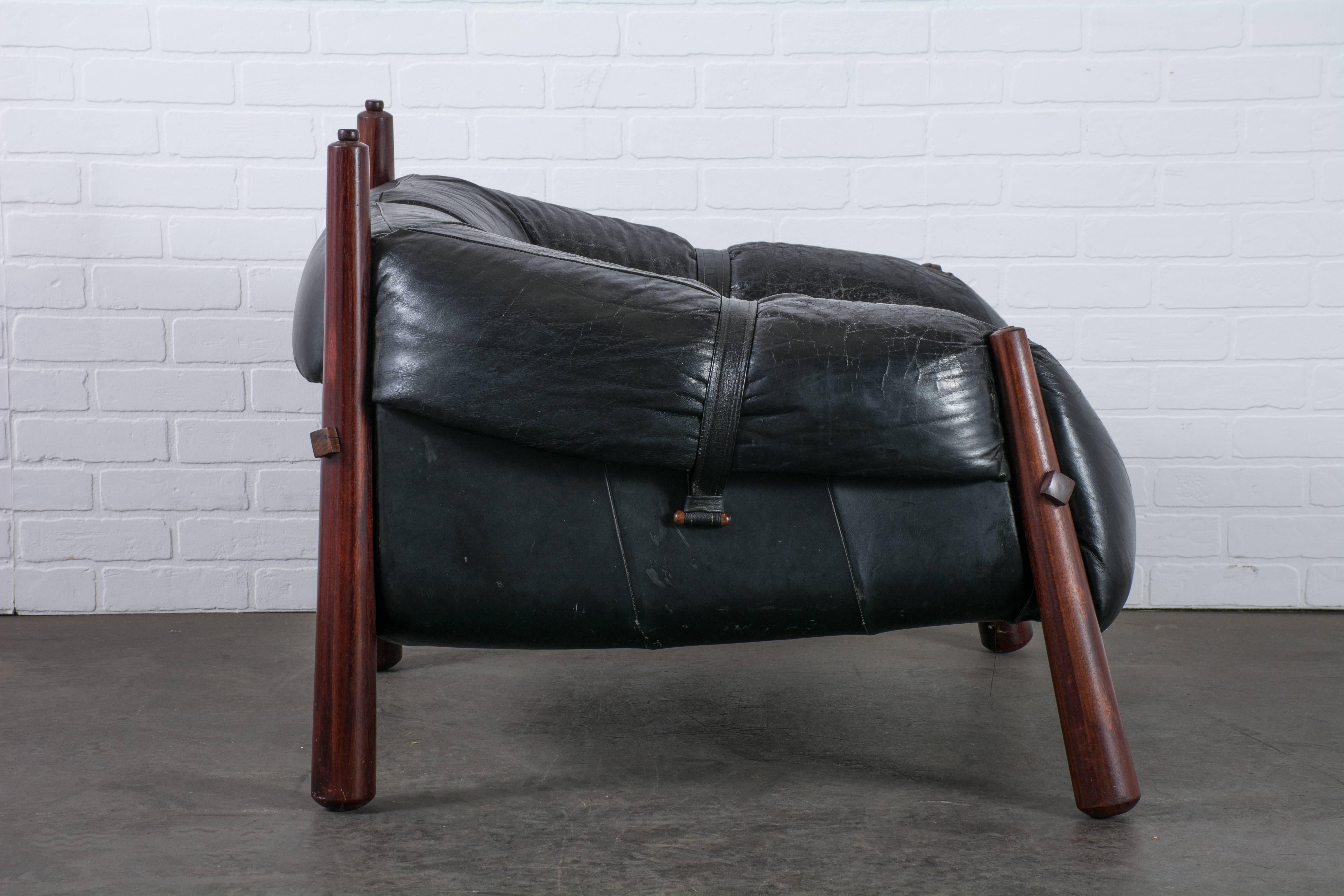 Mid-Century Modern Mid-Century Leather Lounge Chair by Percival Lafer