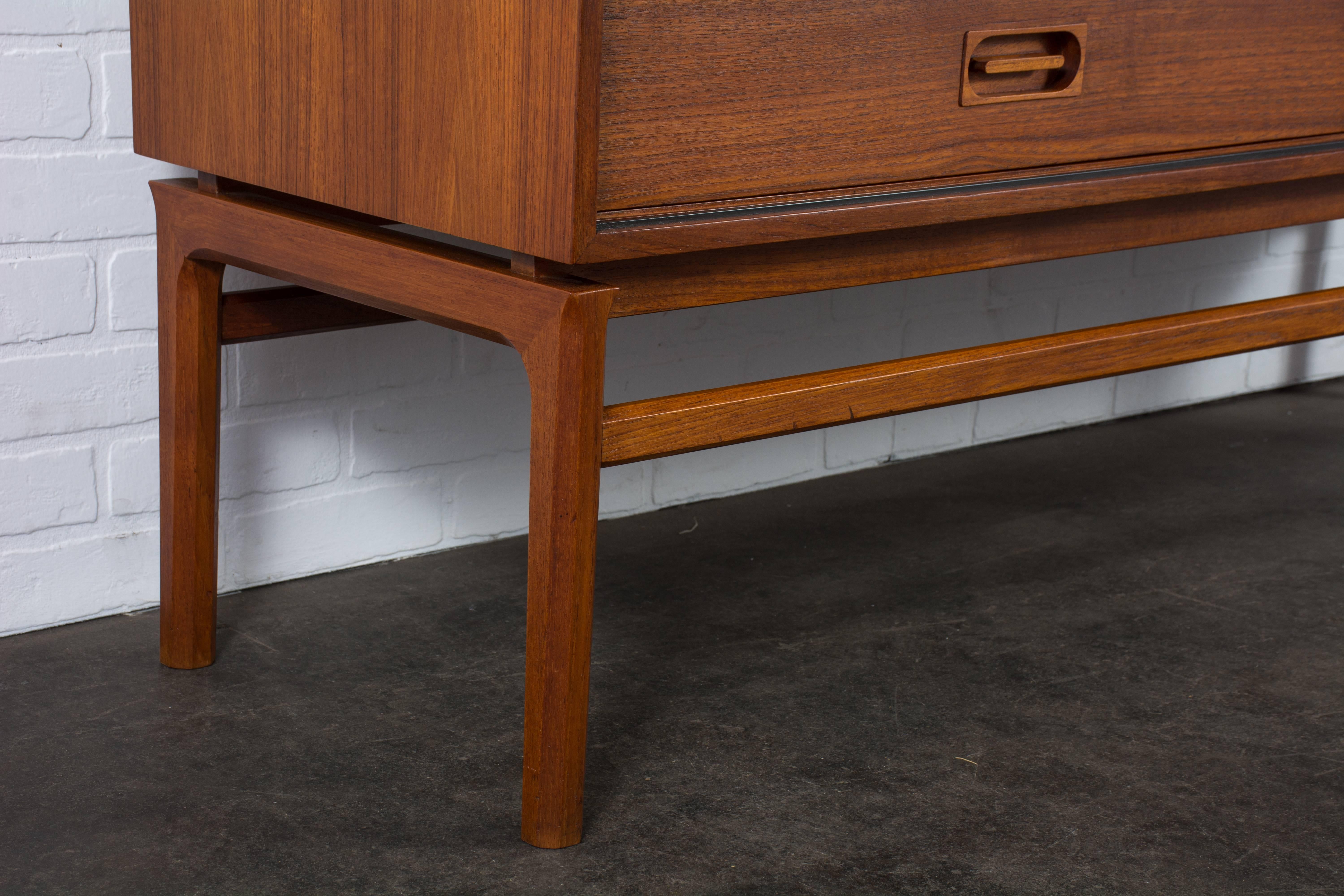 Danish Modern Teak Credenza In Good Condition In San Francisco, CA