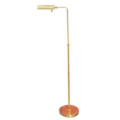 Adjustable Brass Cylinder Form Floor Lamp by Chapman 11