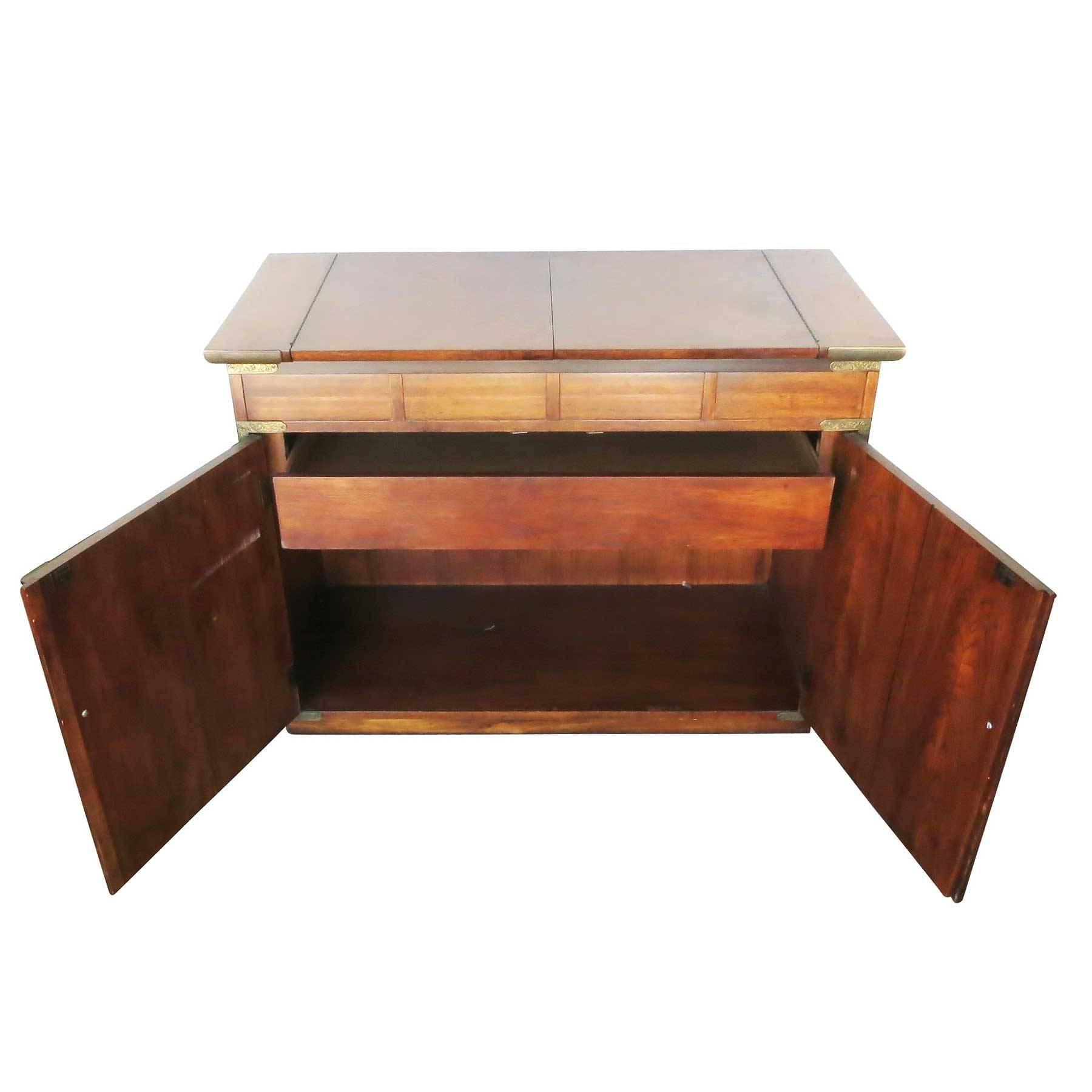 Mid-Century Modern Asian Inspired Small Credenza by Thomasville for Huntley