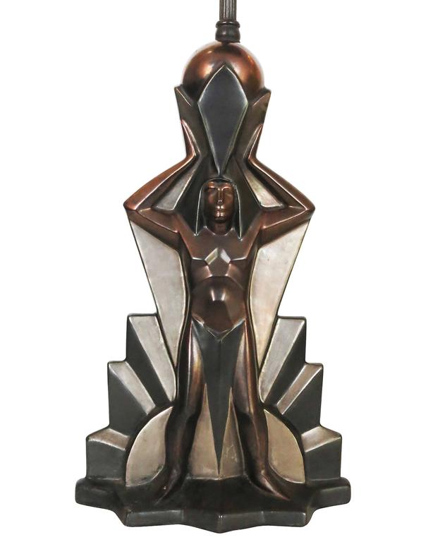 Waylande Gregory Art Deco "Aztec Man" for Cowan Pottery at 