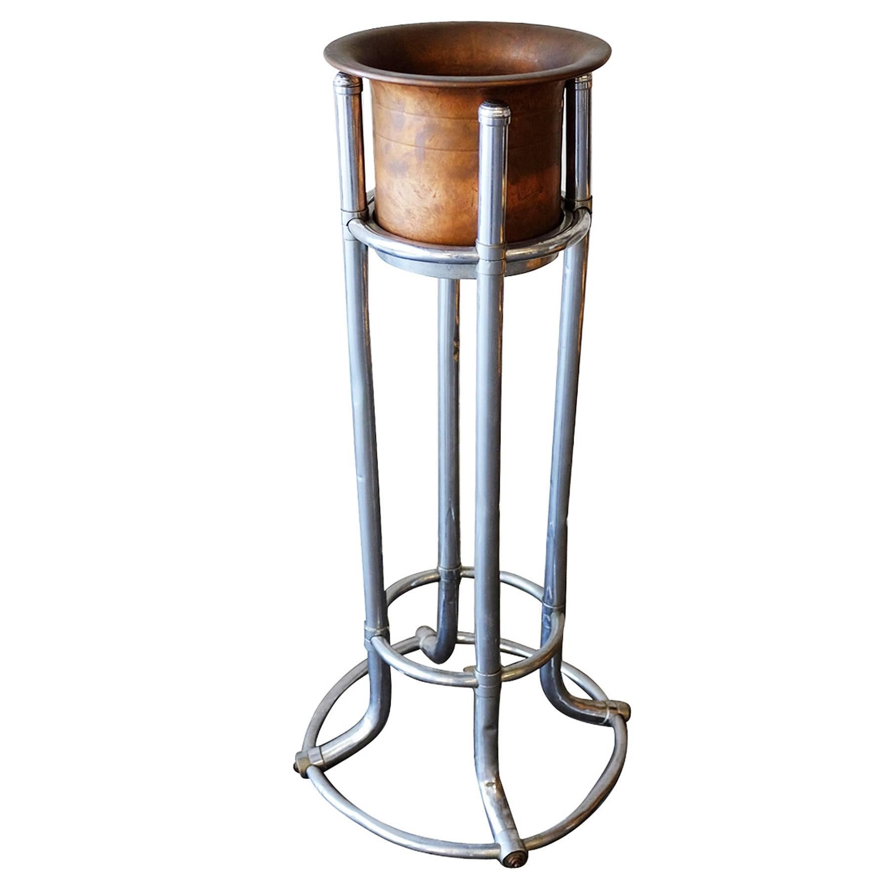 Original Ambassador Hotel Ice Bucket with Stand at 1stDibs