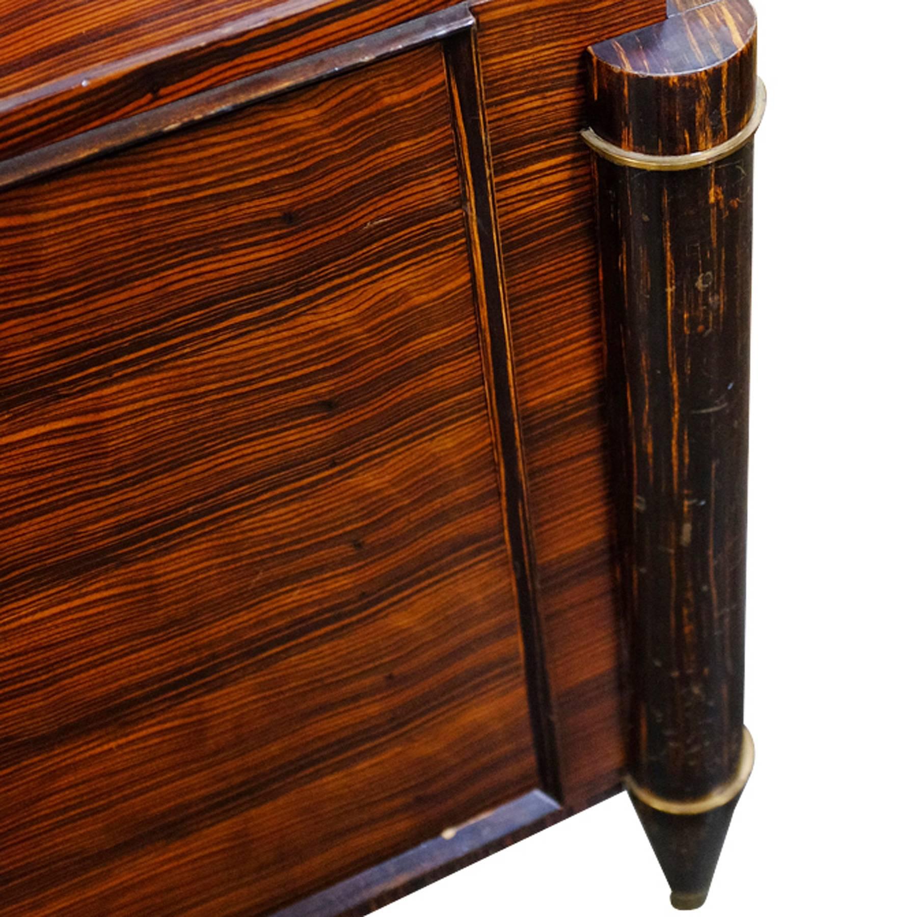 French High Style Art Deco Macassar Ebony Credenza 4