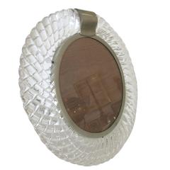 Handblown Murano Glass Frame or Vanity Mirror by Seguso 6