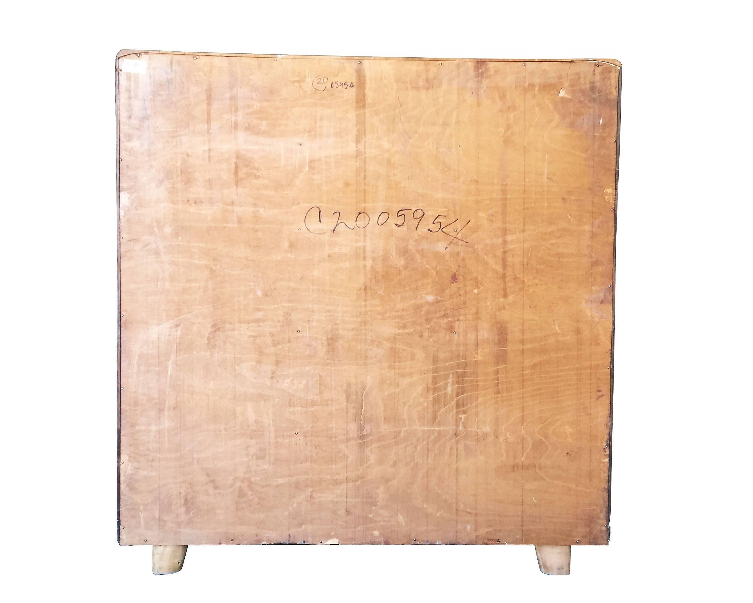 Mid-20th Century Heywood Wakefied Blonde Streamline Maple Highboy Drawers  **Saturday Sale**