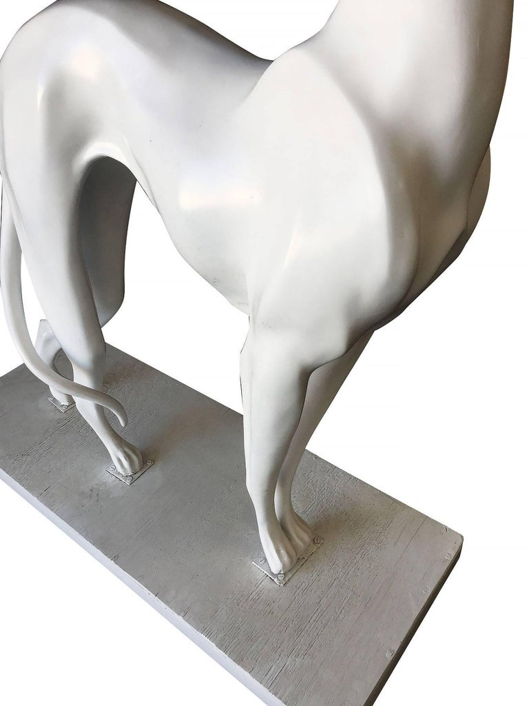 Art Deco Style Life Sized "Pat The Dog" Greyhound Figural ...