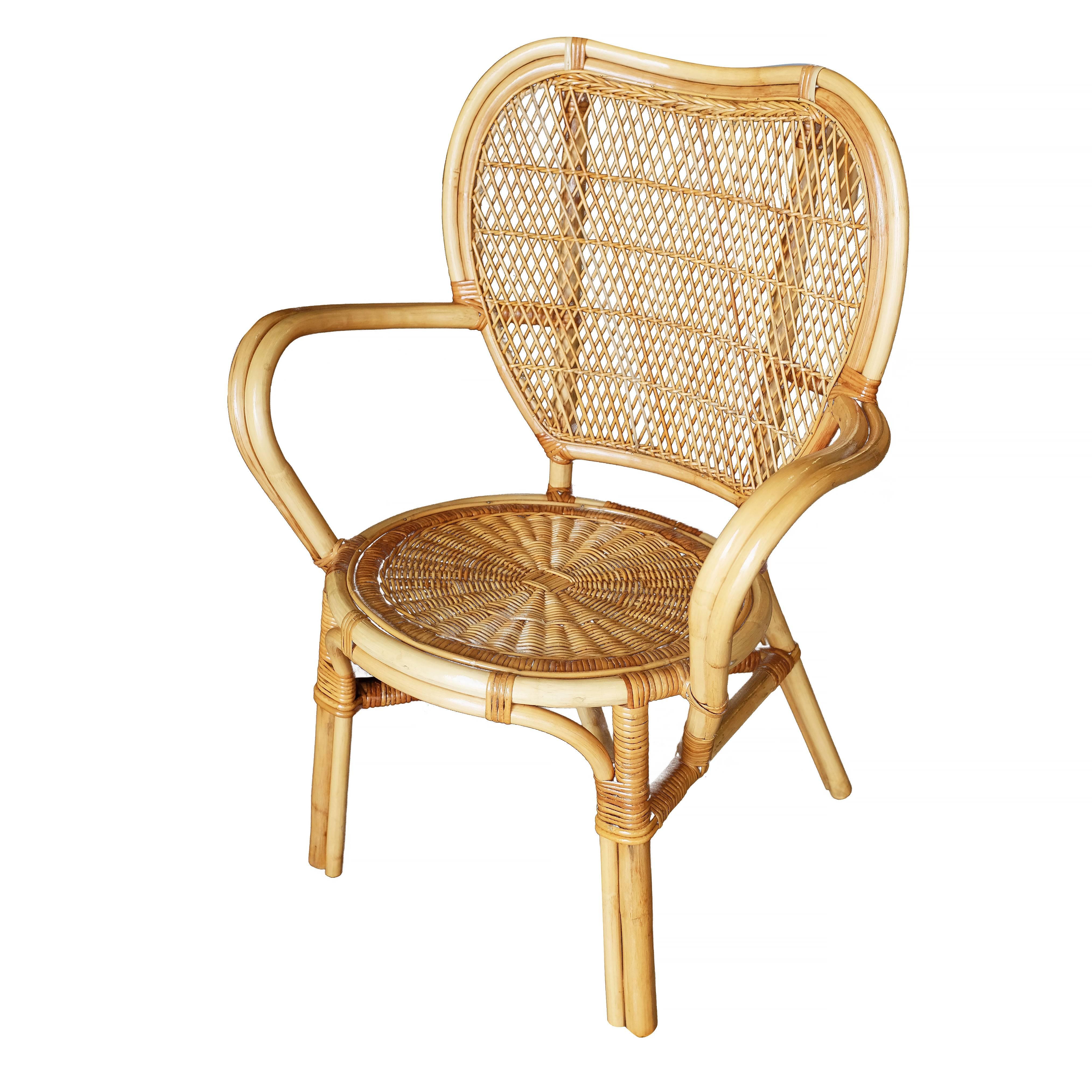 mid century wicker chair