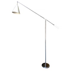 Robert Sonneman Style Chrome Floor Lamp