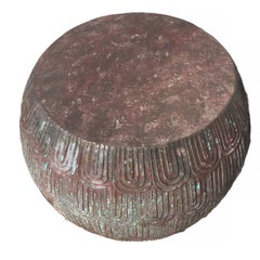 Burtalist "Fish Scale" Inspired Low Drum Stool by Robert Kuo,