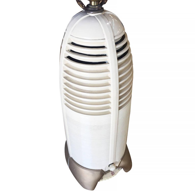 Mitchell "Lumitone" Streamline Bakelite Radio Table Lamp 1941 For Sale