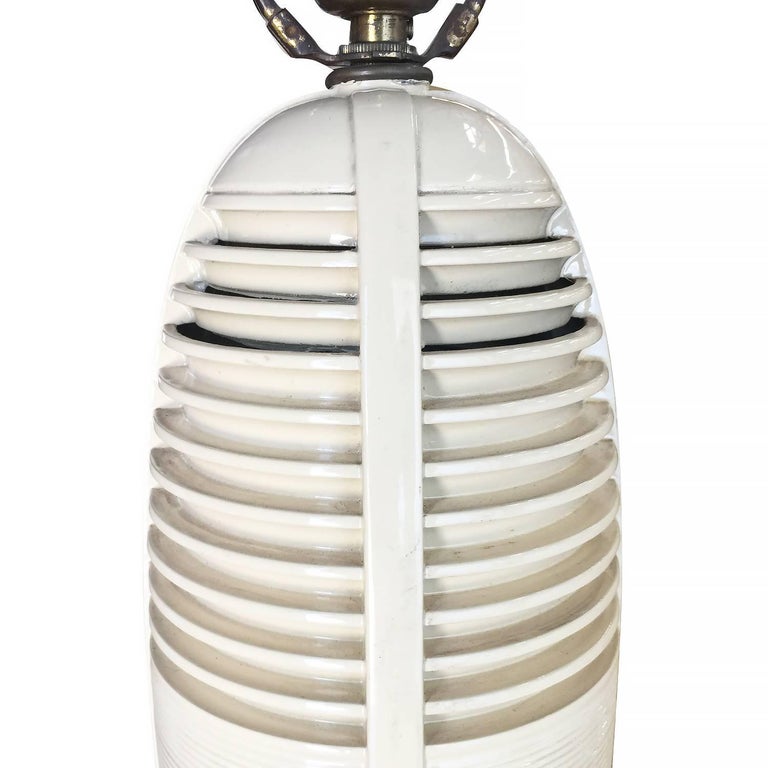Mitchell "Lumitone" Streamline Bakelite Radio Table Lamp 1941 For Sale at 1stdibs