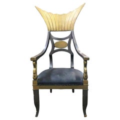 1934 Cleopatra Prop Egyptian Throne Chair Used by Claudette Colbert