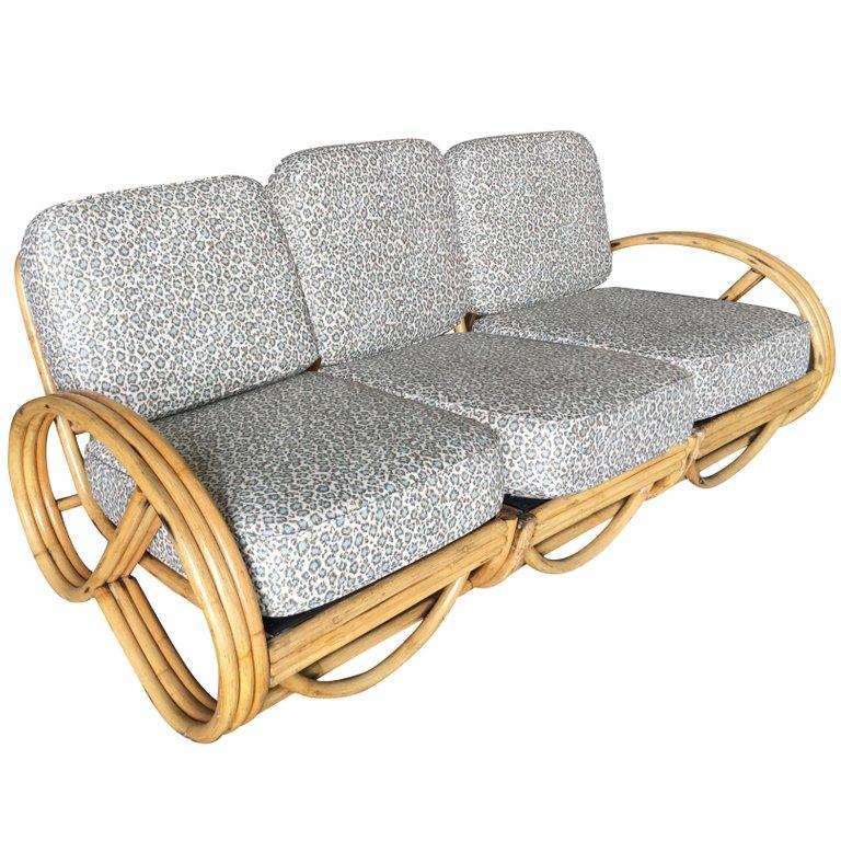 Red 3 4 Round Pretzel Sofa Sectional With Arched Base For Mid Century Modern Red 3 4 Round Pretzel Sofa Sectional With Arched Base For
