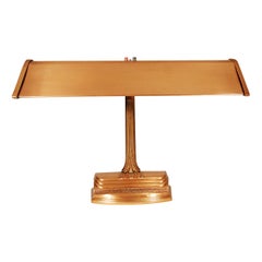 Vintage Copper Art Deco Desk Lamp