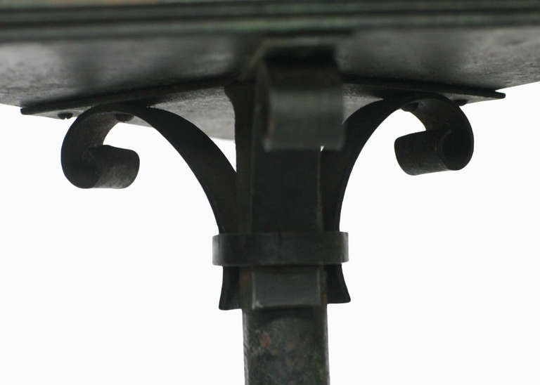 Rustic Western Union Countertop Lamp In Good Condition In Van Nuys, CA
