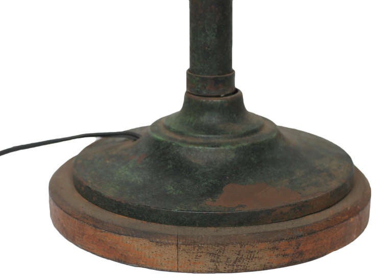 Mid-20th Century Rustic Western Union Countertop Lamp
