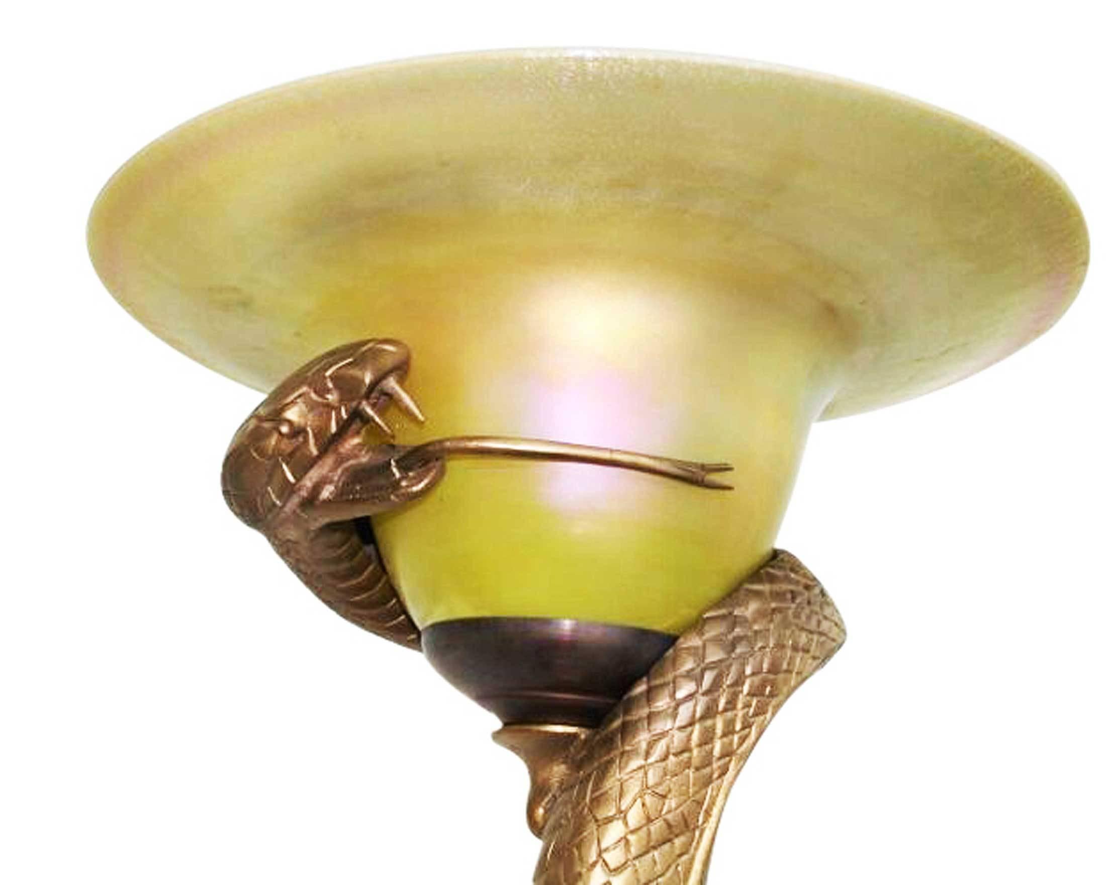 edgar brandt snake lamp reproduction