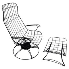 Homecrest Riviera Riviera Siesta Swivel Rocker Lounge Chair avec Ottoman