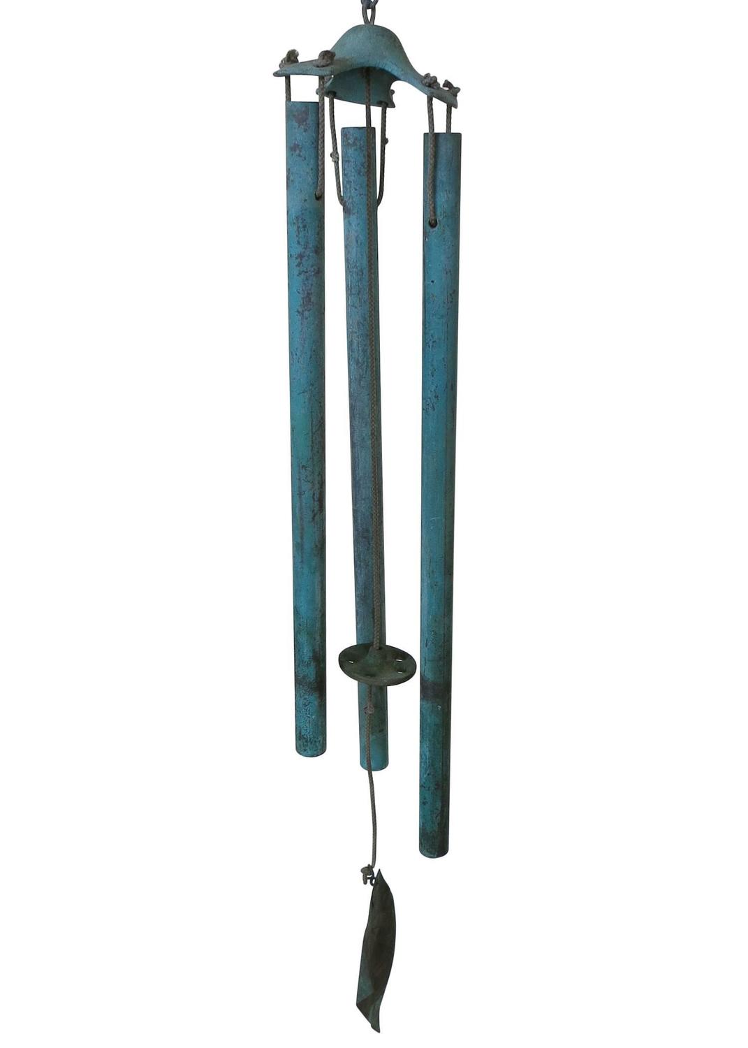 Bronze Modernist Wind Chimes by Walter Lamb image 3