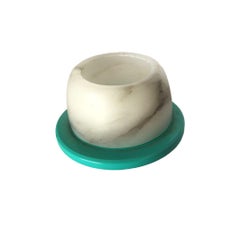 Vintage Albaster Kerzenhalter Satz von 3