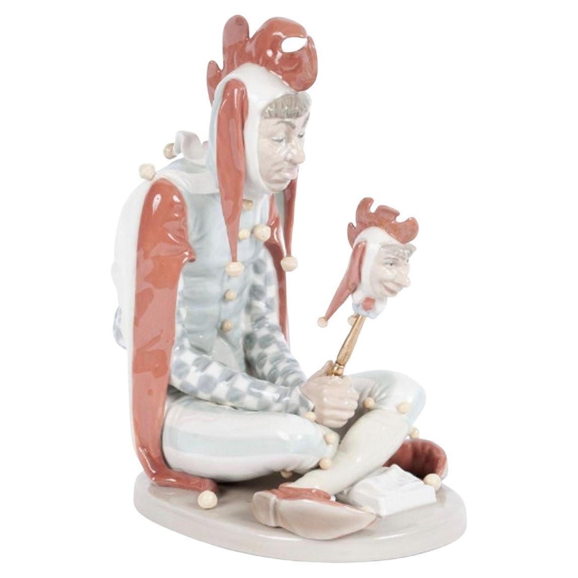 Statua di giullare di corte di Norman Rockwell di Lladró Porcelain, Ltd 1234/5000 in vendita