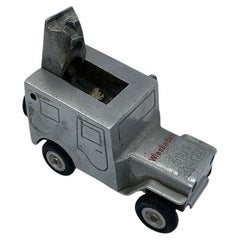 Rare Hand Machined Willys Jeep Ges-Gesch Table Lighter, West Germany by by Baier