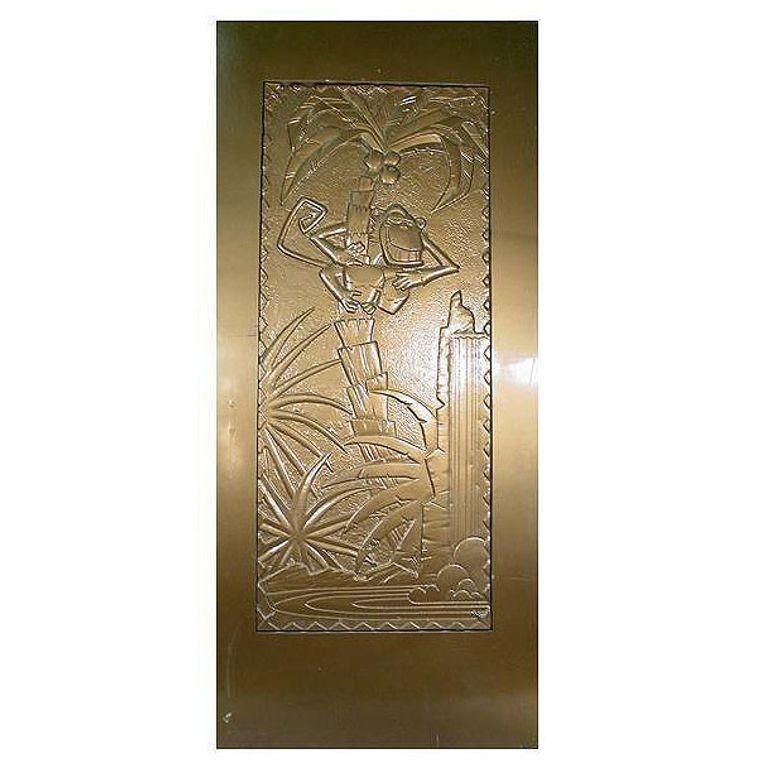 Large Gold 7' Foot Coco Bongo Door custom-made for the 1994 film 