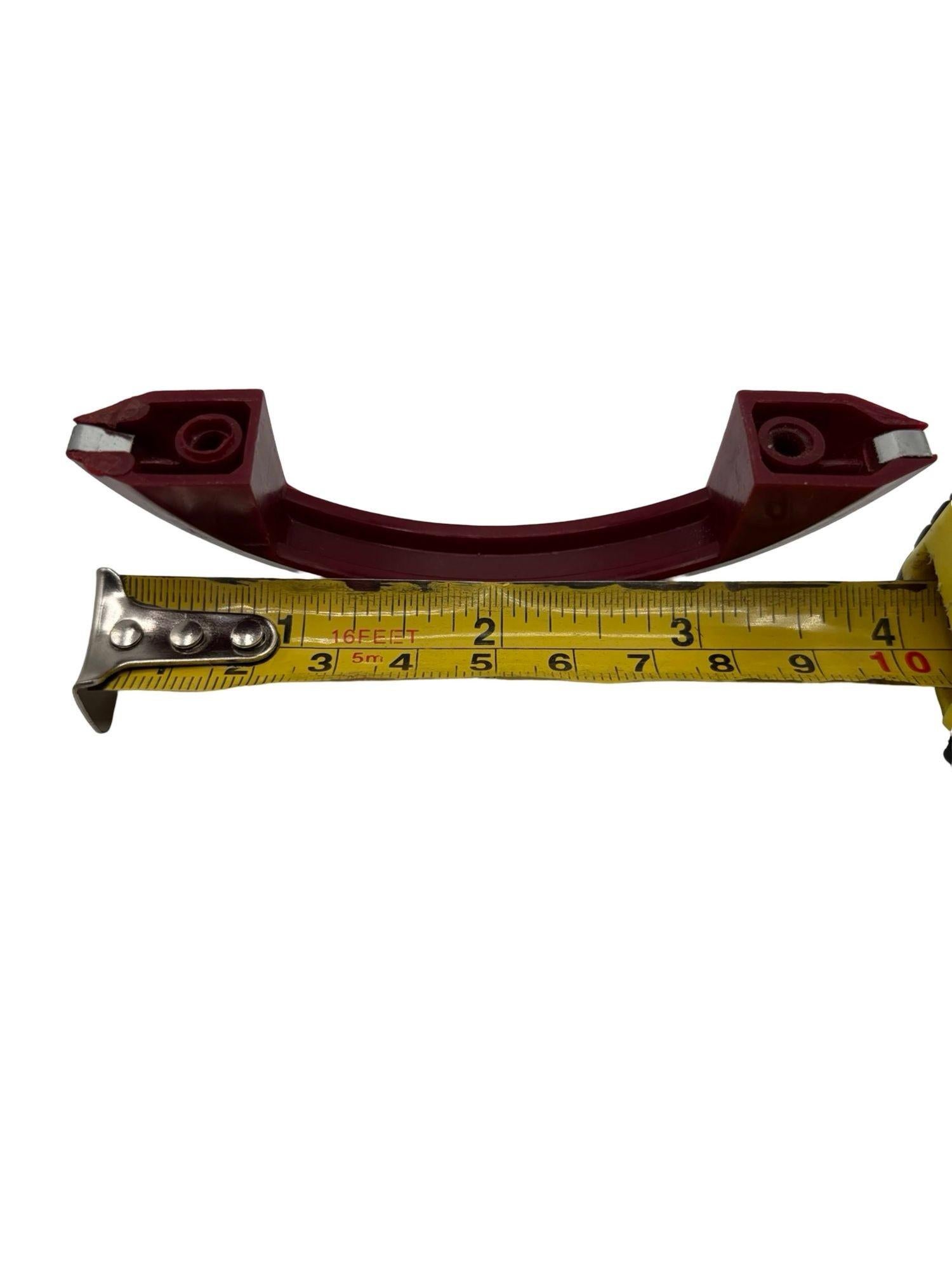 Art Deco Maroon Red Catalin/Bakelite Drawer Pulls w/ Chrome Strip, Set of 25 For Sale 3