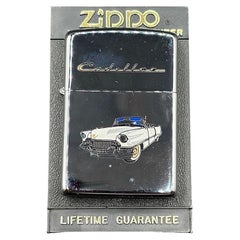 Vintage Highly Polished Enamled 1955 Cadillac H6 Zippo Lighter in Original Box