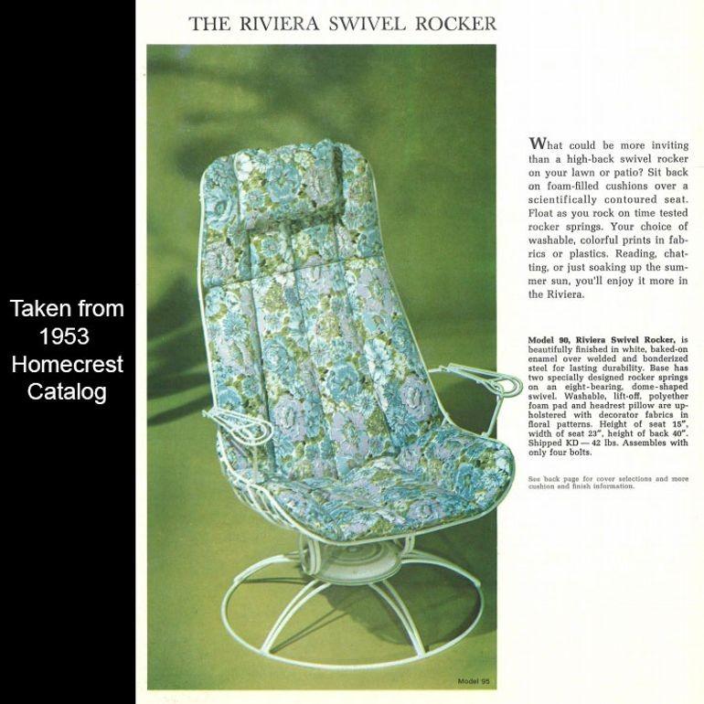 Sillón giratorio de hierro negro de mediados de siglo con otomana by Homecrest en venta 8