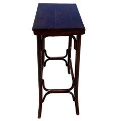 Vienna Secession Bent Oak Side table by Thonet No.012