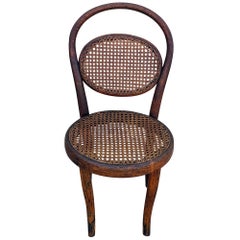 Vienna Secession Bent Oak & Cane Bistro Children's Chair by Thonet No.015
