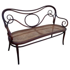 Vienna Secession Bentwood & Caine No. 08 Settee Bench by Jacob & Josef Kohn