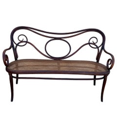 Vienna Secession Bentwood & Caine No. 08 Settee Bench by Jacob & Josef Kohn
