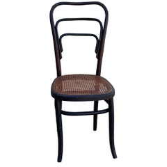 Early Modernist Bent Oak & Cane Chair No. 144 by Thonet